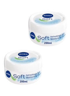 Nivea Refreshingly Soft Moisturizing Cream, Pack Of 2 200ml  - Image 1