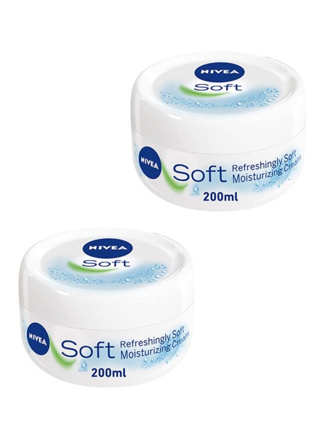 Nivea - Refreshingly Soft Moisturizing Cream, Pack Of 2 200ml - Image 1