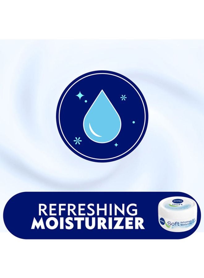 Nivea - Refreshingly Soft Moisturizing Cream, Pack Of 2 200ml - Image 1