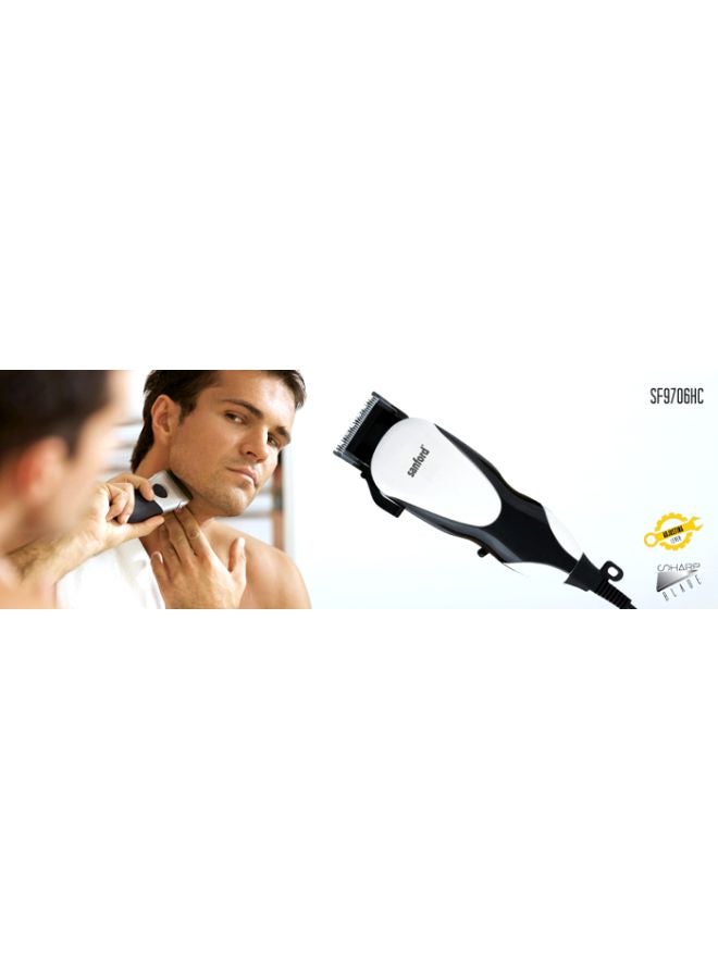 Sanford - Rechargeable Hair Trimmer Black/White - Image 1