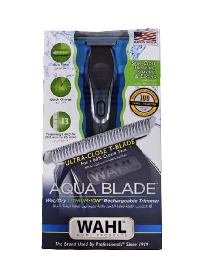 WAHL - Aqua Blade Hair Trimmer With 4 Head Black - Image 1