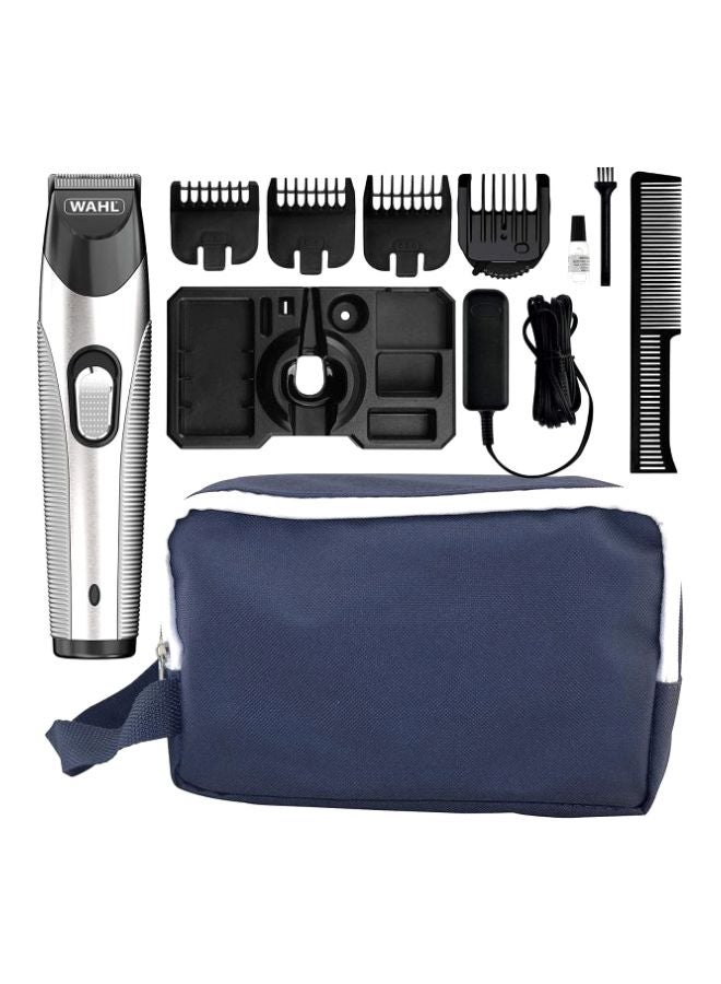 WAHL All-In-One Beard Trimmer Set Silver/Black/Blue  - Image 1