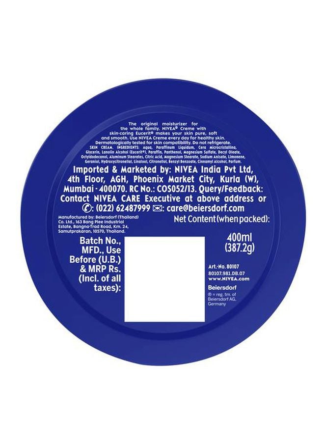Nivea Moisturizing Cream Blue 400ml - Image 3