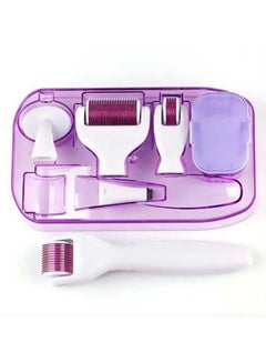 Derma Roller 6 in 1 Roller Kit White/Pink/Purple 6.89x4.09x0.61cm  - Image 3