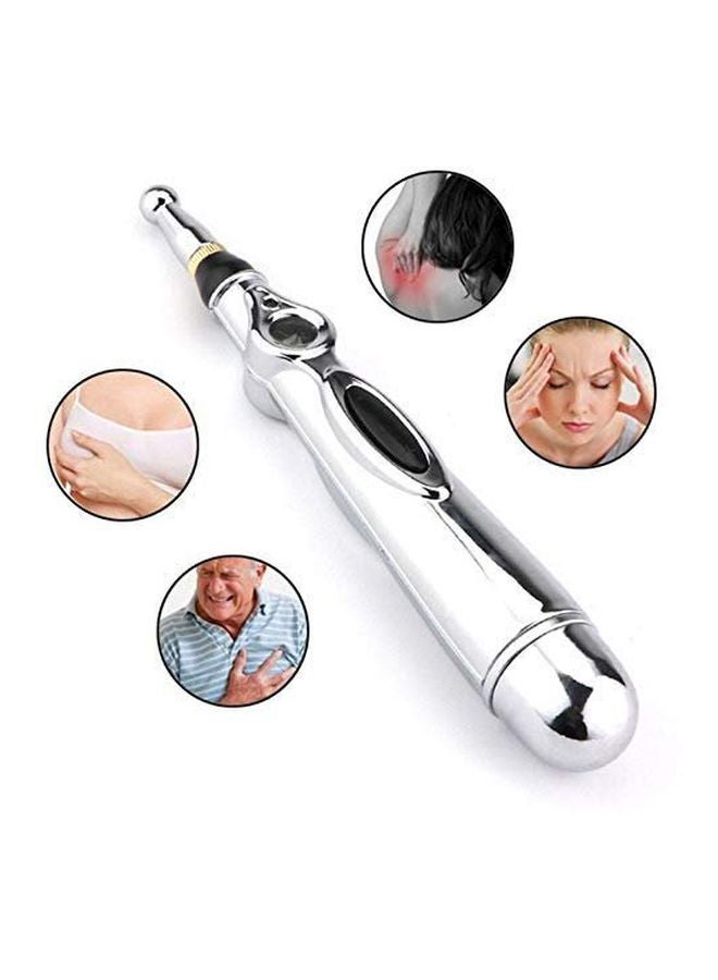 شاربدو قلم تدليك للأغراض العلاجية أسود/ فضي 20x3سم - Image 4