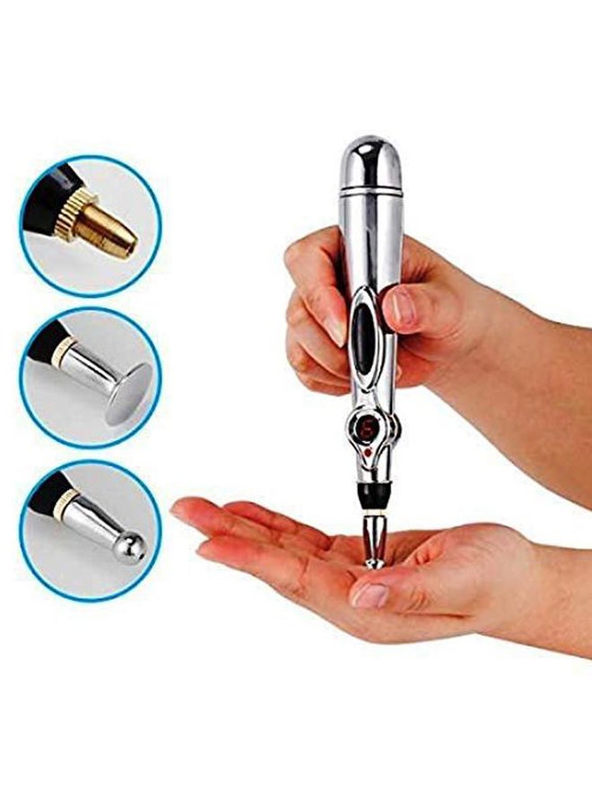 شاربدو قلم تدليك للأغراض العلاجية أسود/ فضي 20x3سم - Image 5