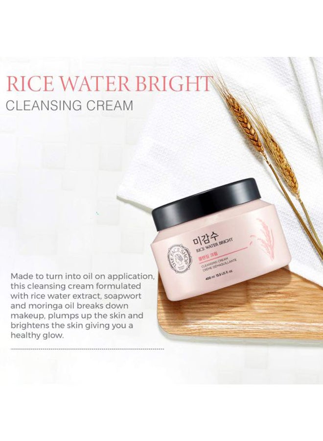 THE FACE SHOP Rice Water Bright Cleansing Cream 400ml - Image 4
