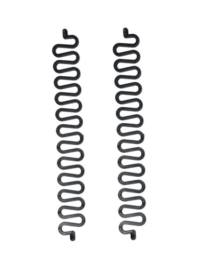 Sharpdo Pack Of 2 Hair Dressing Braider Black 5.6x0.3x18.5cm - Image 1