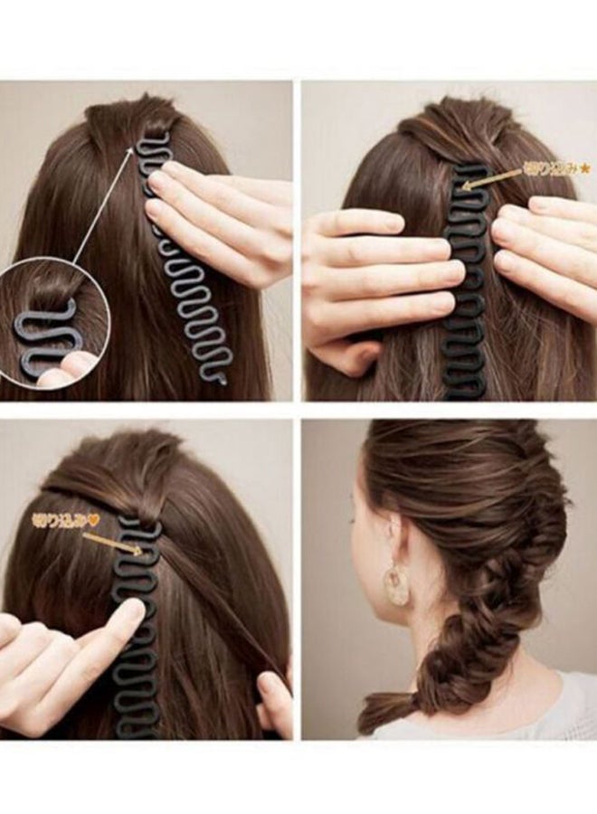 Sharpdo Pack Of 2 Hair Dressing Braider Black 5.6x0.3x18.5cm - Image 2