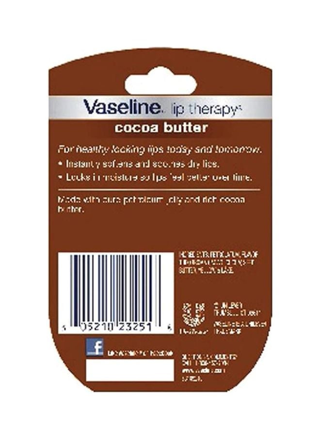 Vaseline Lip Therapy Cocoa Butter For Women, 7 Gm 7grams - Image 3