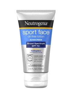 نيوتروجينا لوشن سبورت فيس خالٍ من الزيوت بعامل حماية من أشعة الشمس واسعة الطيف +SPF 70 2.5fluid_ounce  - Image 1