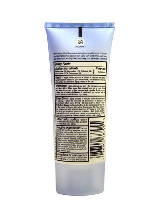 Neutrogena Ultra Sheer Dry-Touch Sunscreen SPF45 3Fluid Ounce  - Image 2