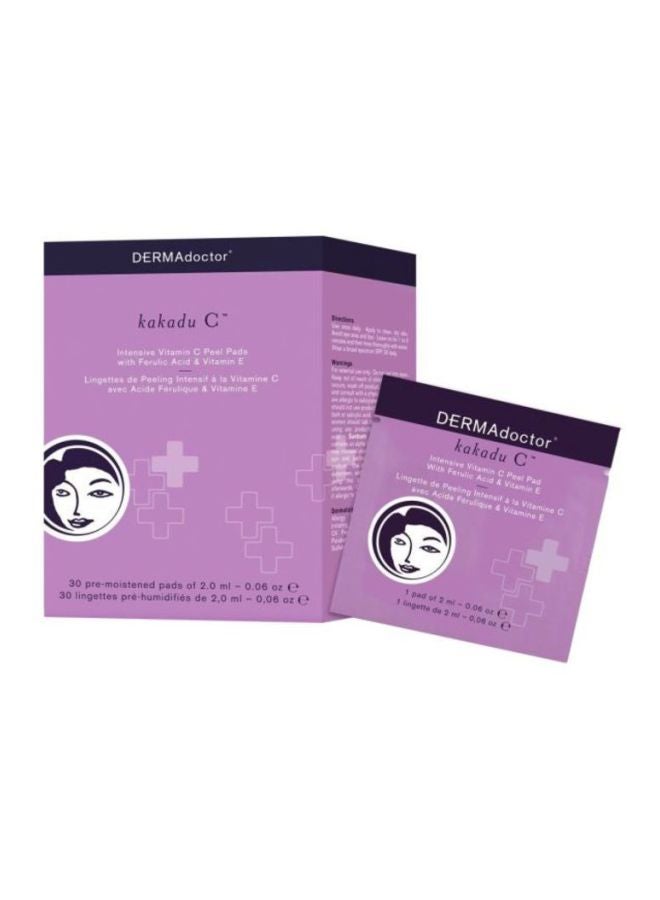 DERMAdoctor 10-Piece Intensive Vitamin C Peel Pad 10x2ml  - Image 2