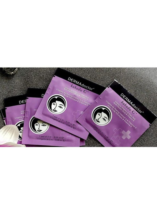 DERMAdoctor 10-Piece Intensive Vitamin C Peel Pad 10x2ml  - Image 5