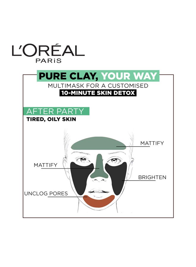 Pure Clay Mask With Charcoal 50ml