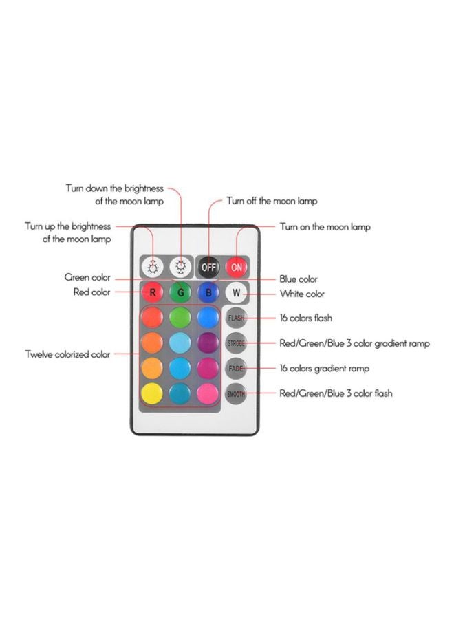 Aibecy - 3D Print Moon Lamp LED Night Light With Stand And Remote/Touch Control - Image 1