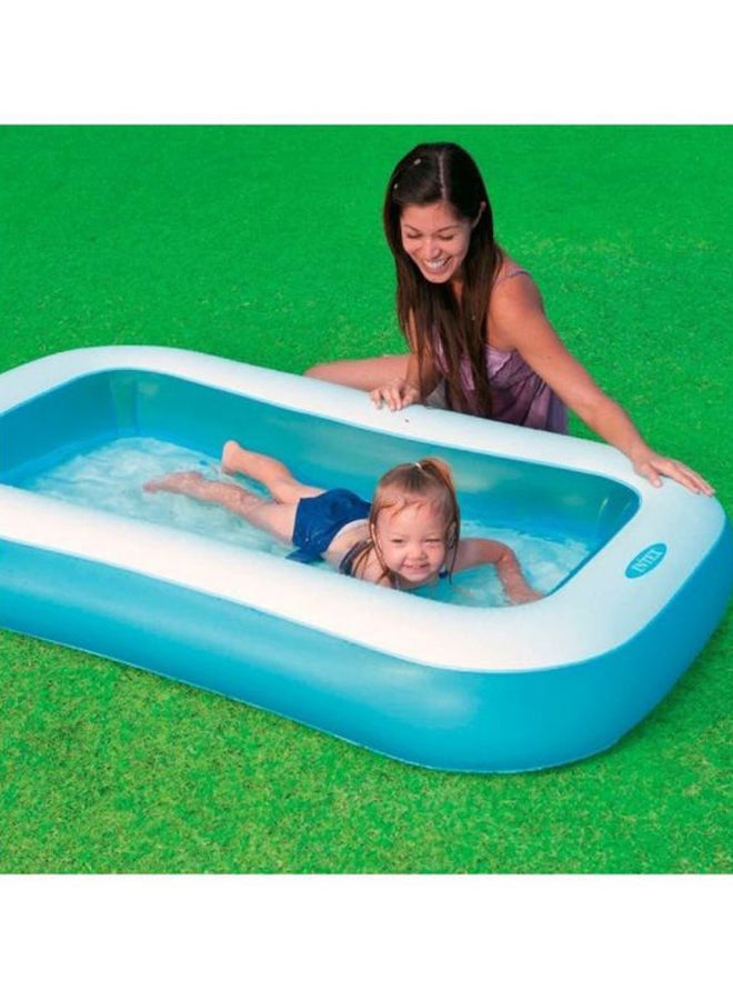 اينتكس - حوض سباحة آدو مطاطي مستطيل 65.5x39.5x11بوصة - Image 1