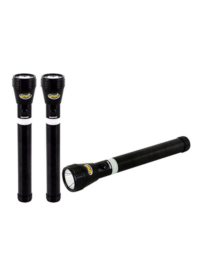 GEEPAS - 3-In-1 Rechargeable LED Flash Light Black 46cm - Image 1