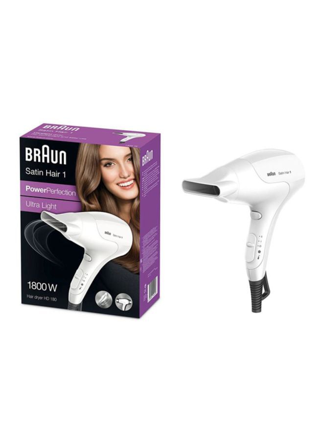 BRAUN - Hair Dryer HD 180 White - Image 1