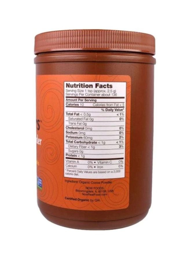 Now Foods Organic Cocoa Powder 340grams  - Image 2