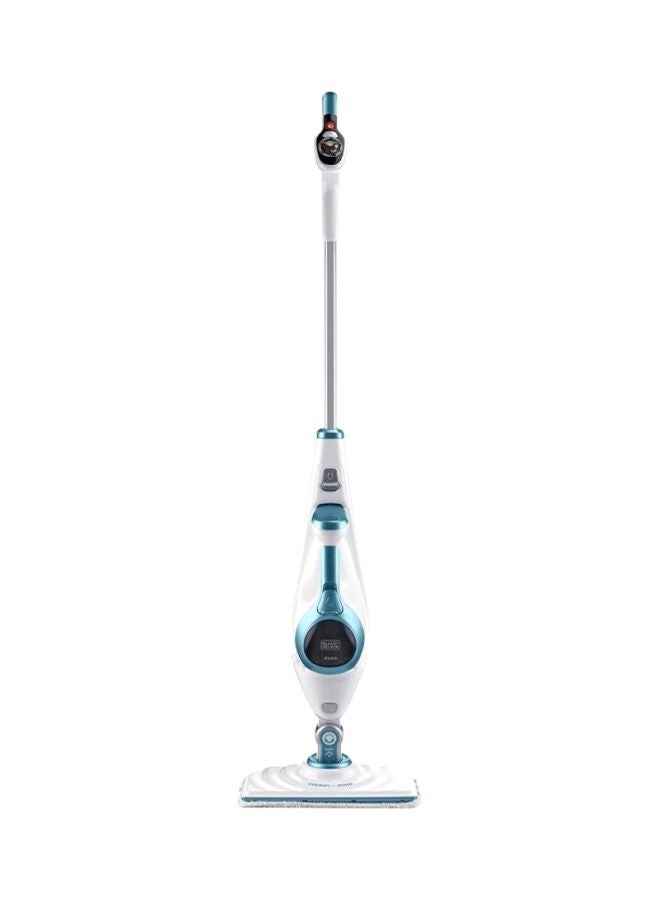BLACK+DECKER - 2-in-1 Steam Mop With Handle 1600W 1600.0 W FSMH1621 Silver/White/Blue - Image 1