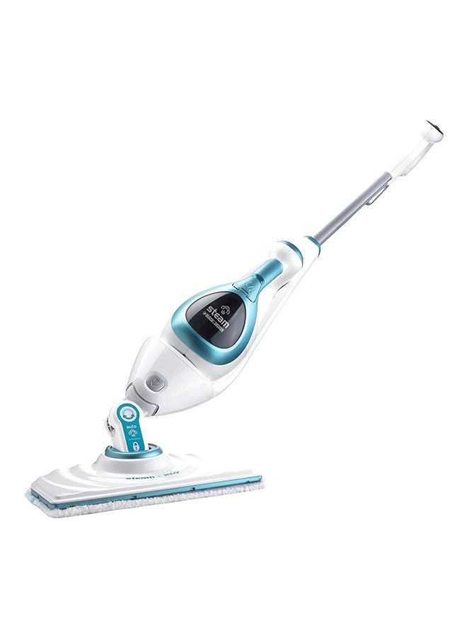 BLACK+DECKER - 2-in-1 Steam Mop With Handle 1600W 1600.0 W FSMH1621 Silver/White/Blue - Image 1