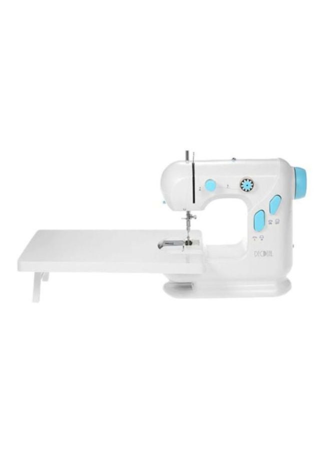 Decdeal Multifunctional Electric Sewing Machine With Extension Table H19676UK White/Blue - Image 3