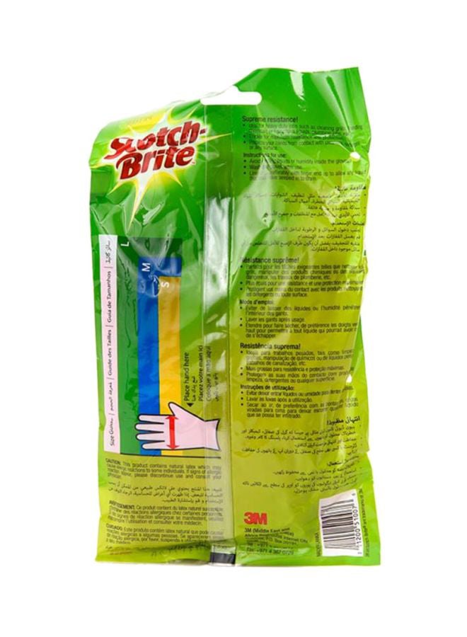 3M Scotch-Brite Lemon Scented Outdoor Small Gloves Pink Red  - Image 4