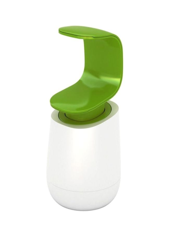 Joseph Joseph C Pump Soap Dispenser White/Green 8.9x19x8.9cm  - Image 1