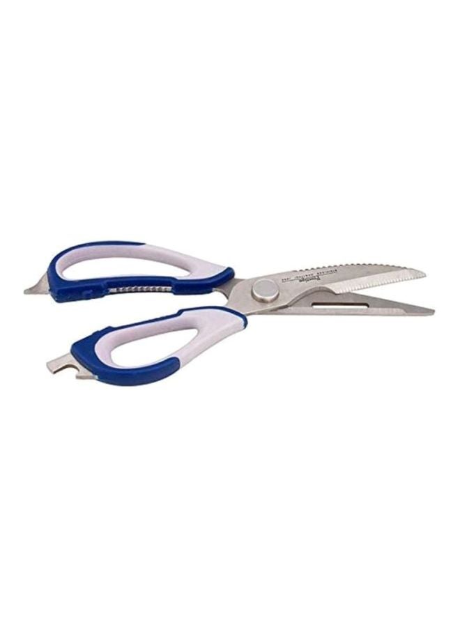 Multipurpose Scissor Silver/White/Blue 8.6x28x1.8cm - v1616937914/N11060709A_2