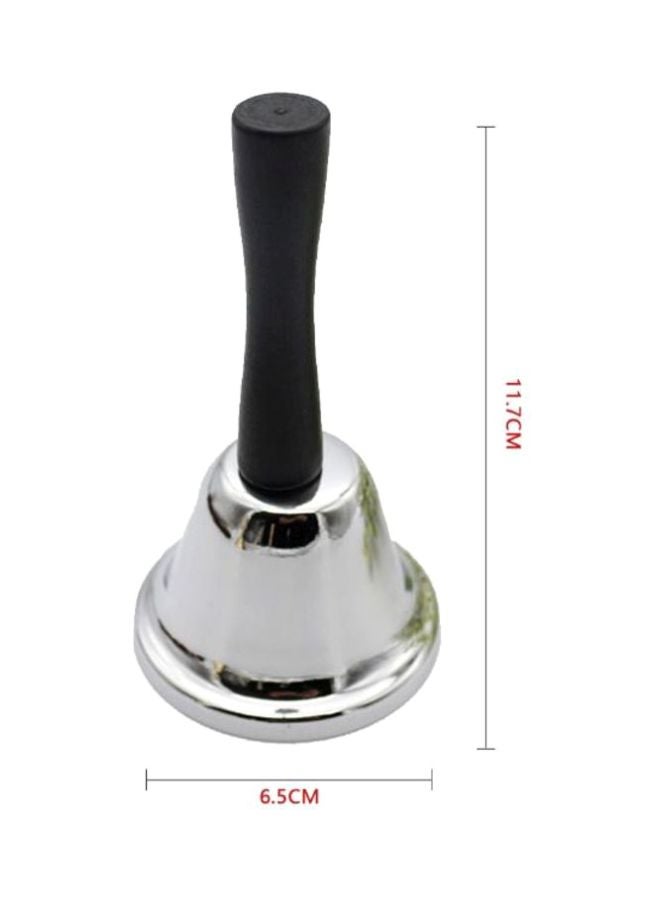 Sharpdo Classic Metal Hand Bell Silver/Black 11.7x6.5cm  - Image 3