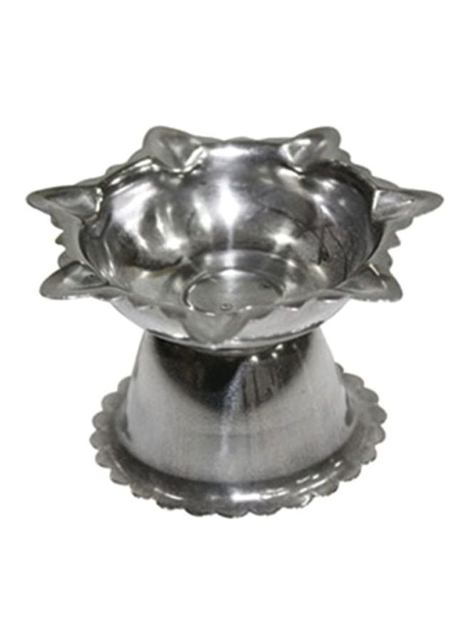 RAJ Stainless Steel Deepak Silver 3.5cm