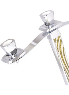 REGENT Orient Candle Stick For 3 Candles Multicolour Standard Silver/Gold  - Image 2