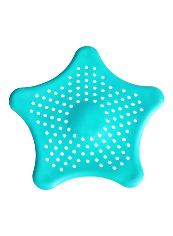 Sharpdo Home Living Floor Bath  Sink Strainer Sewer Filter Blue 15.5x11x0.3cm 