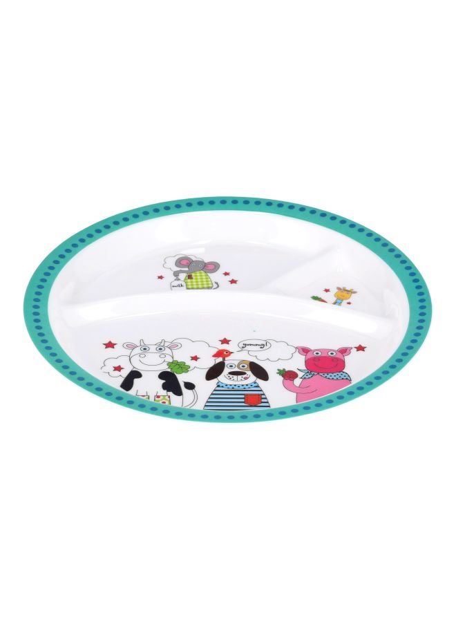 Royalford 100% Melamine Baby Plate Assorted Colors 21.3x2cm  - Image 1