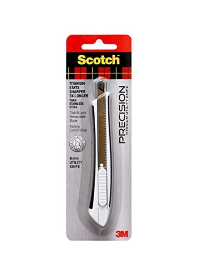 سكوتش سكين قاطع سكوتش متعدد الاستخدامات مصنوع من التيتانيوم بني/ أبيض/ أسود - Image 2