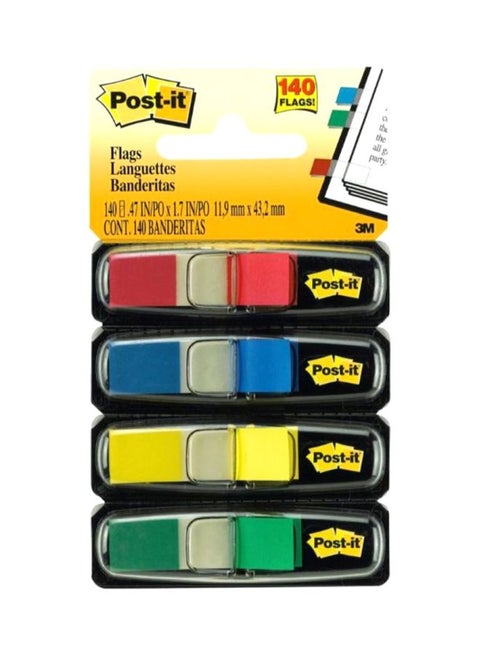 Post It Index Flags With Dispenser Multicolour