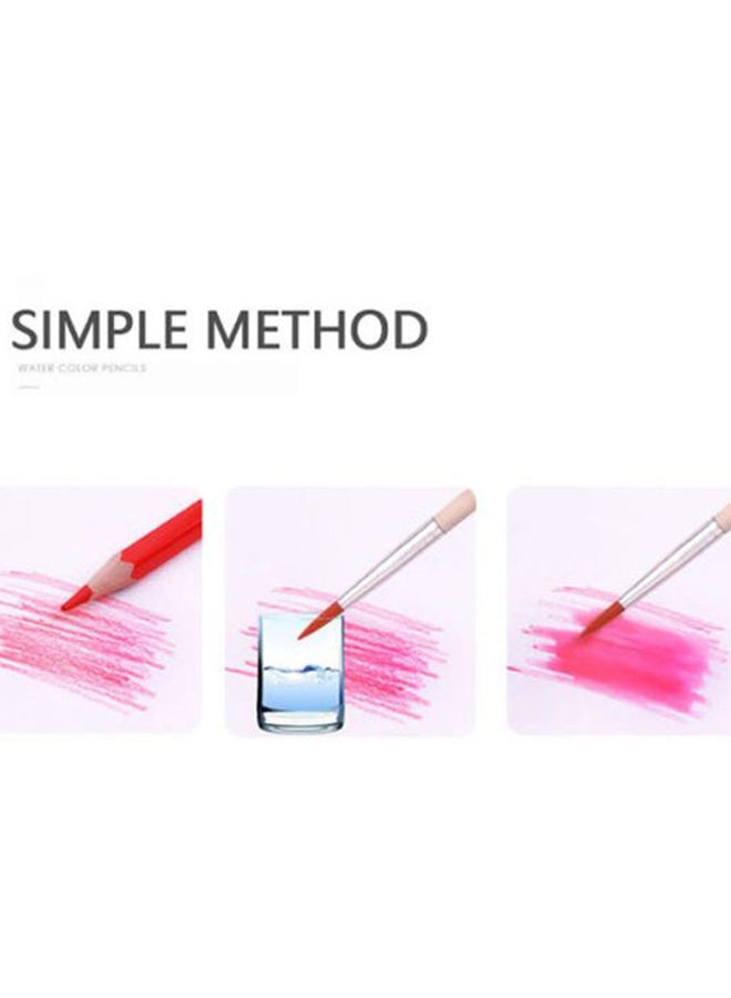 بيوينتي طقم لفافة أقلام تلوين خشبية القابلة للذوبان في الماء مكونة من 72 لوناً متعدد الألوان - Image 5