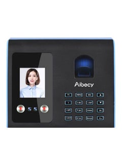 Fingerprint And Password Recognition Biometric Machine Black