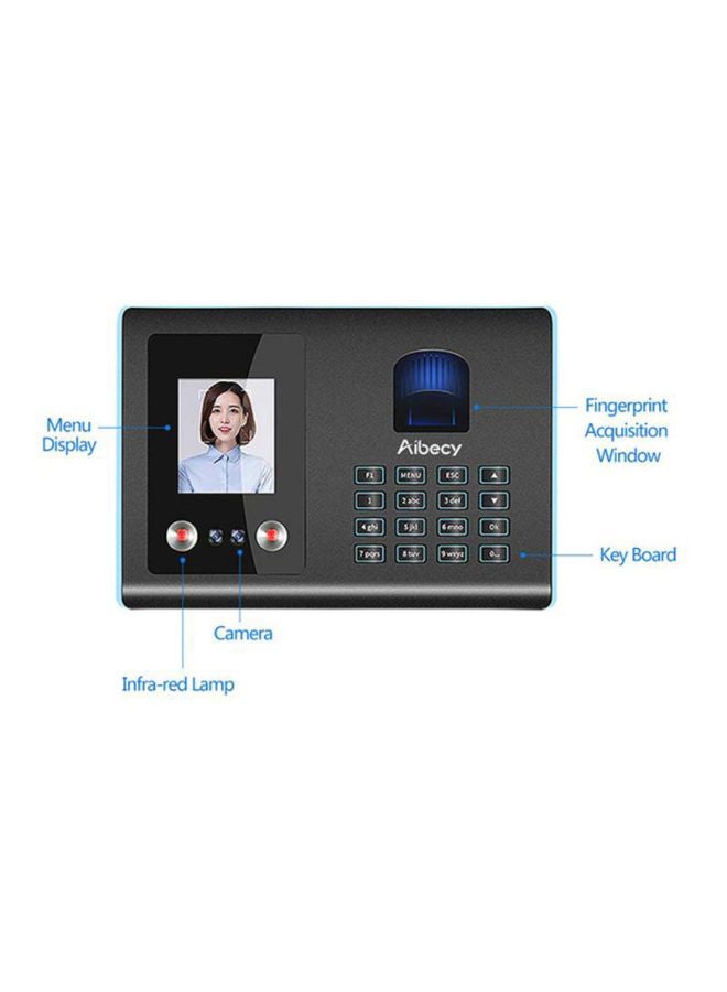 Aibecy - Fingerprint And Password Recognition Biometric Machine Black - Image 1