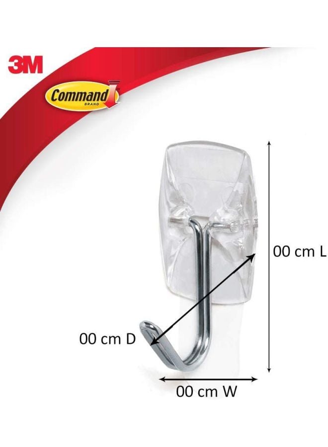 3M 7-Piece Damage-Free Hanging Utensil Hooks Set With Strip Silver - Image 2