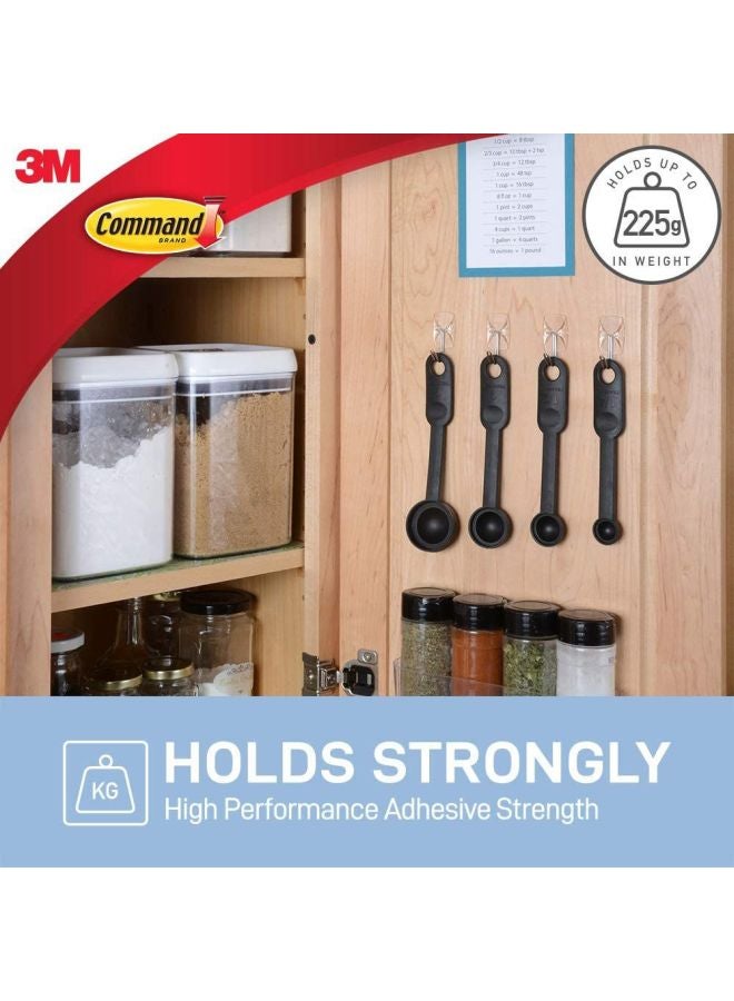 3M 7-Piece Damage-Free Hanging Utensil Hooks Set With Strip Silver - Image 3
