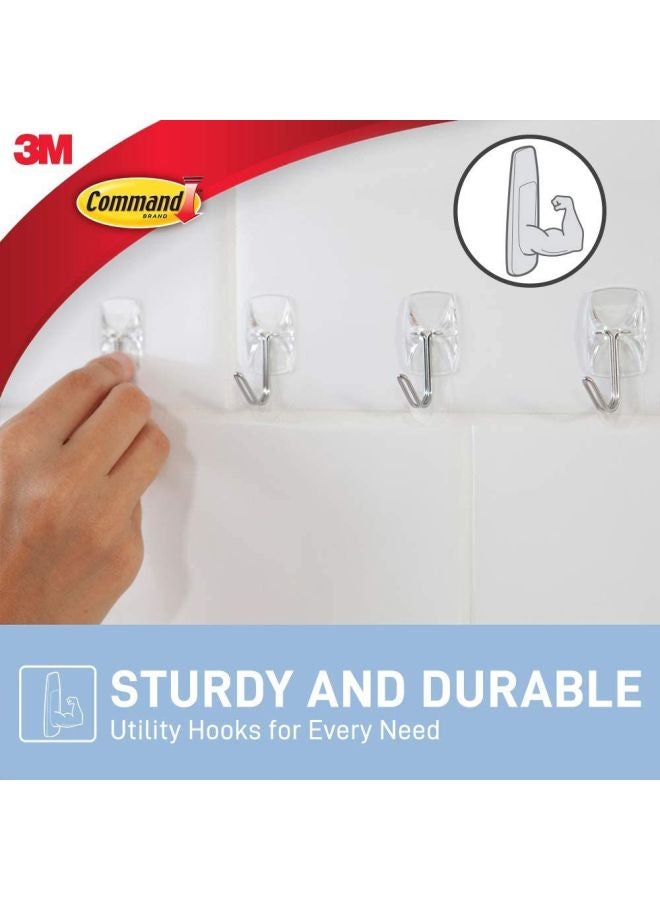 3M 7-Piece Damage-Free Hanging Utensil Hooks Set With Strip Silver - Image 4