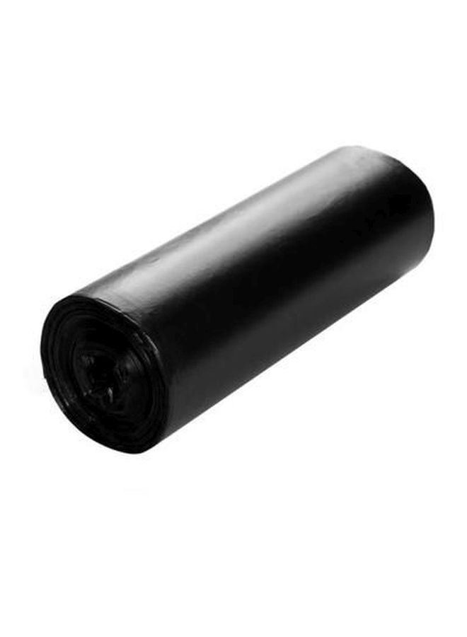 Hotpack Pack of 15-Piece Drawstring Garbage Roll Black 75x103cm 50 Gallon+Embossed Aluminium Foil 25sqft Black 75x103cm  - Image 3