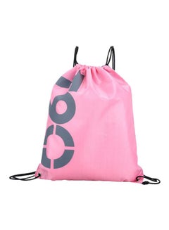 Beauenty Drawstring Shoes & Football Storage Organizer Bag Pink 41x33x1cm  - Image 2