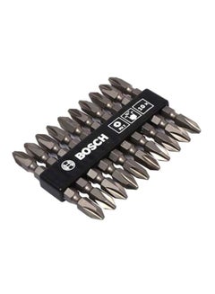 10-Pieces Screw Bits Set Grey