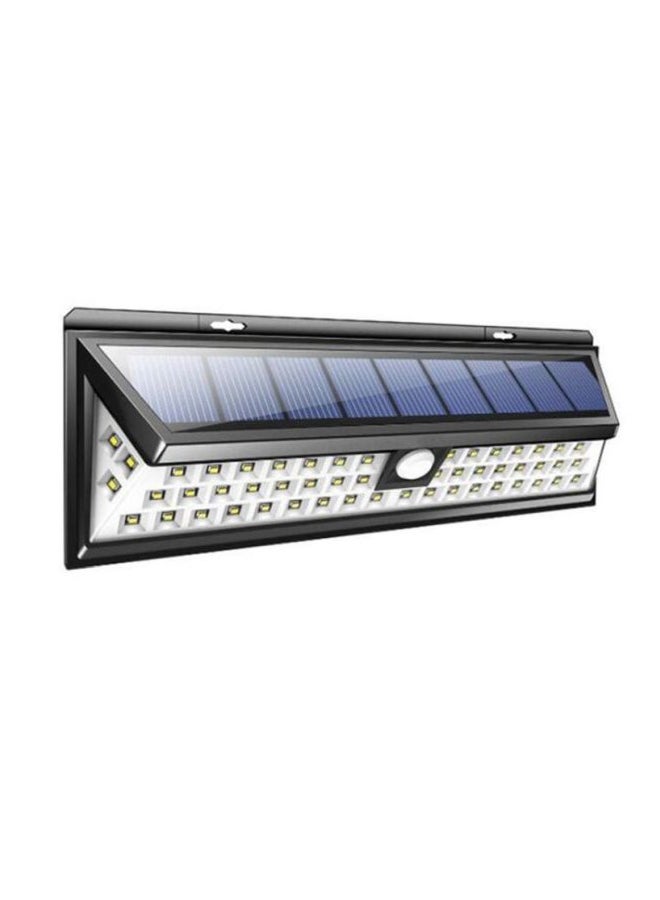 Beauenty 90 LED Super Bright Wide Angle Solar Powered Wall Light Black/White 5x12cm - Image 1