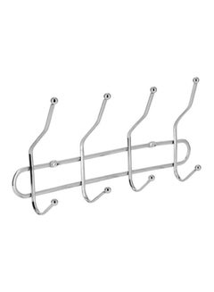 DELCASA 4-Piece Stainless Steel Cloth Hooks Silver 300grams  - Image 1
