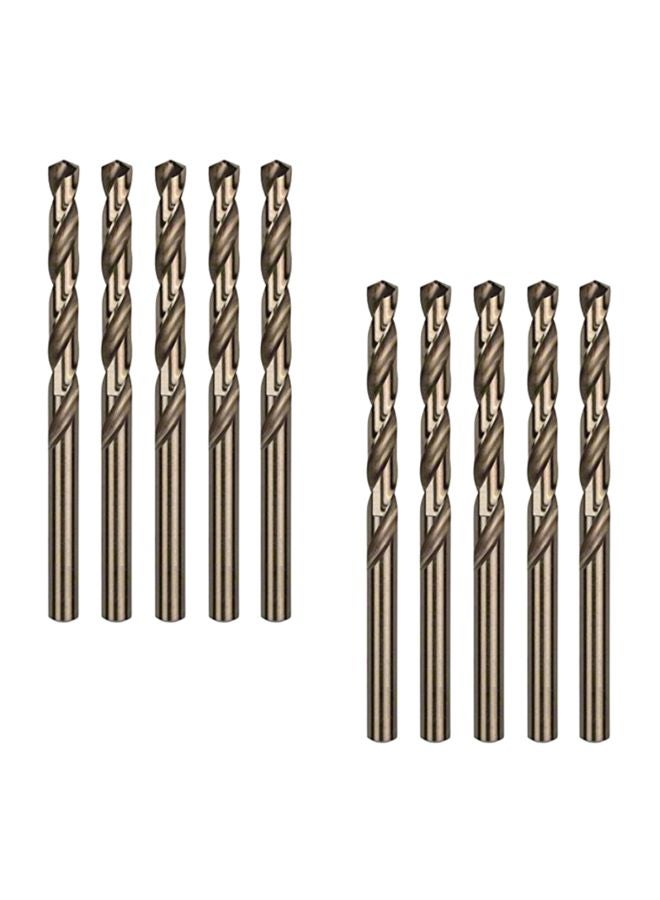 BOSCH 10-Piece HSS-CO Metal Drill Bits Silver  - Image 1