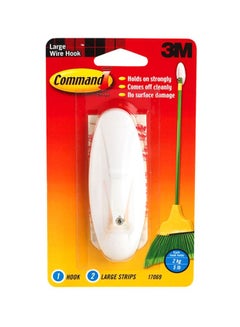 3M Adhesive Hook Large White 2.14x3.9x6.8inch 